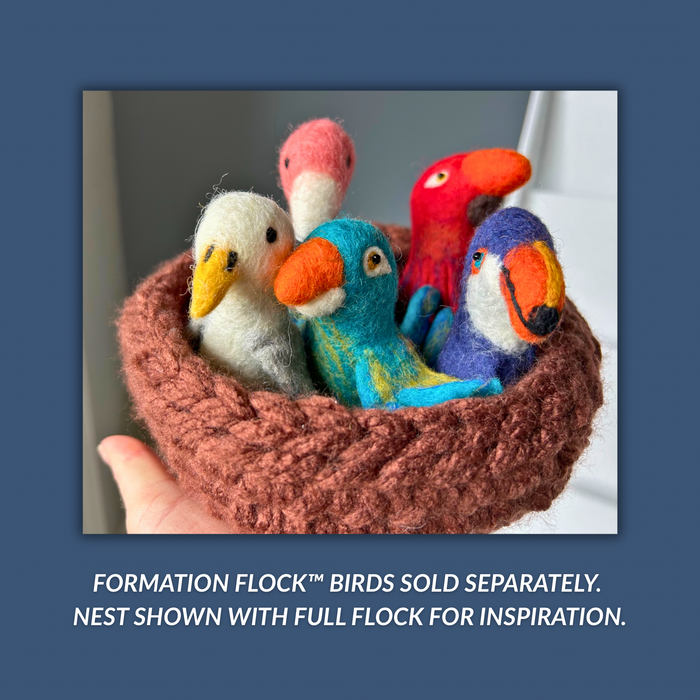 Formation Flock™ birds displayed in nest. Birds sold separately.