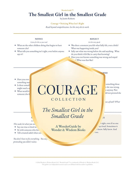 The_Smallest_Girl_in_the_Smallest_Grade_WonderGuide — Collection — Catholic homeschool and classroom guided reading experience by Wonder & Wisdom Books